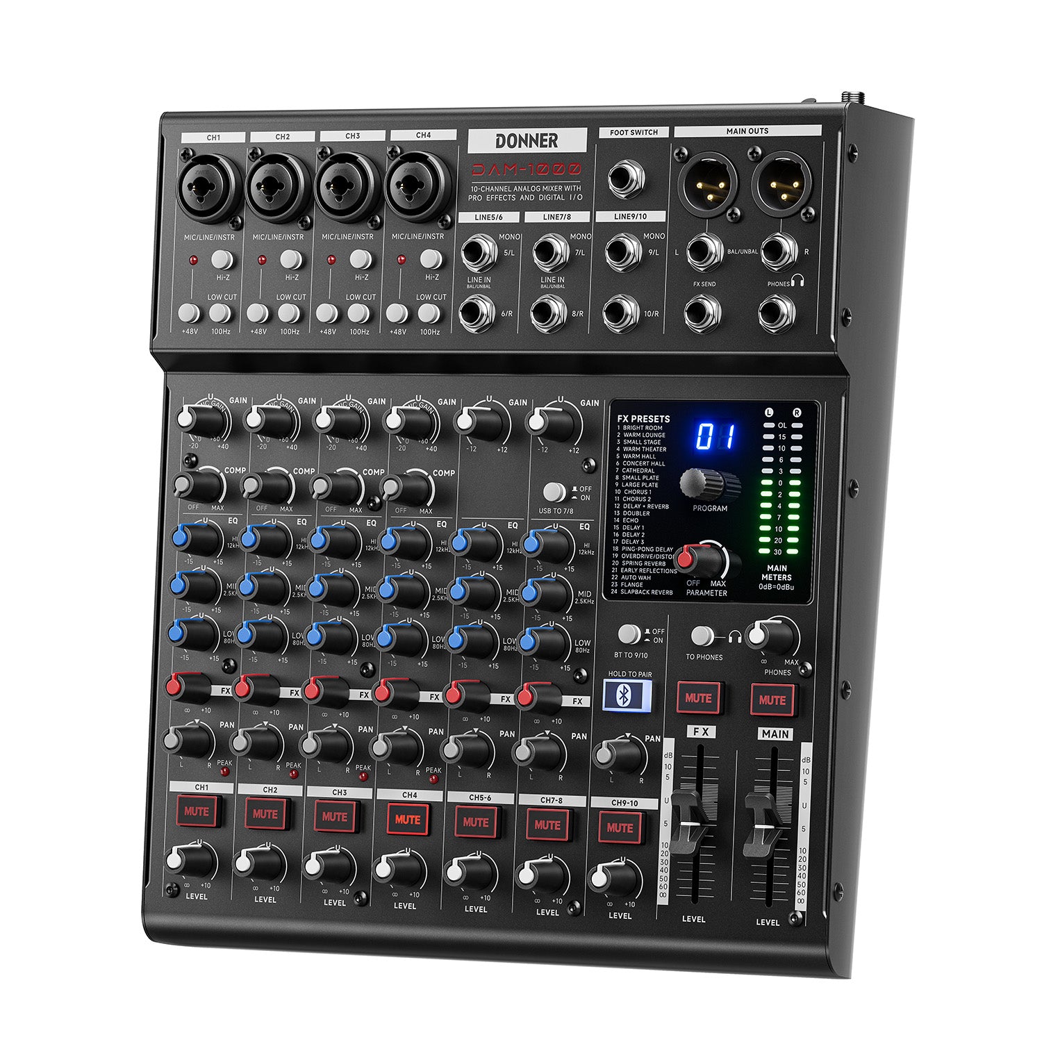 DONNER DAM1000 Mixer Audio