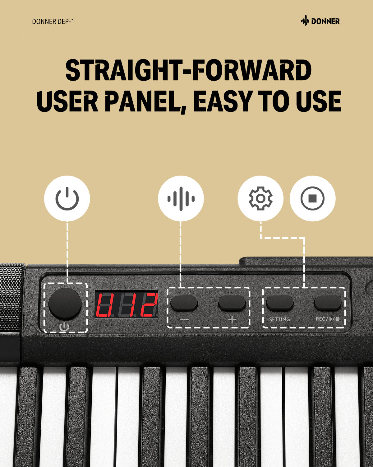 Donner DEP-1 Pianoforte digitale portatile
