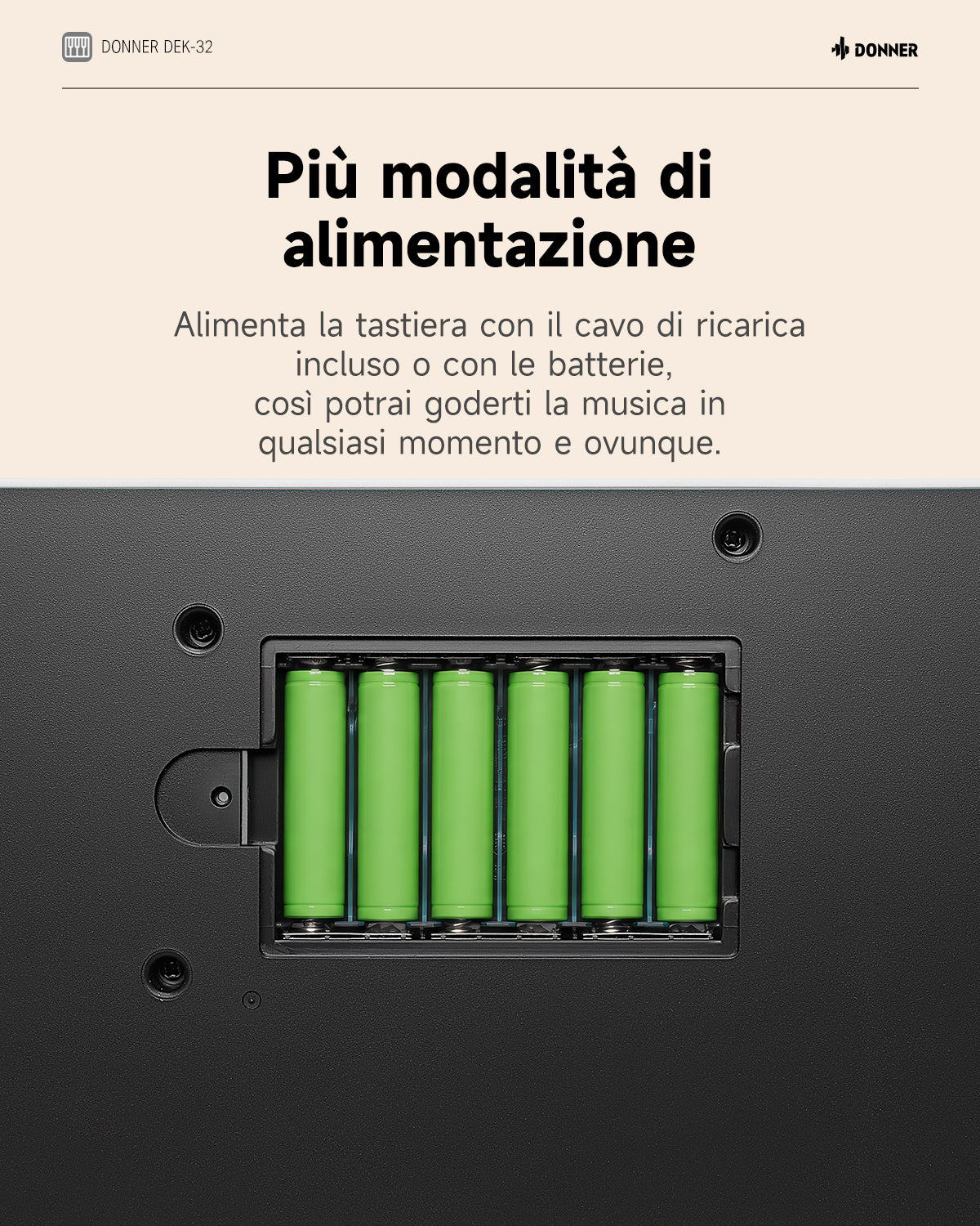 Donner DEK-32 Tastiera Elettronica a 32 Tasti