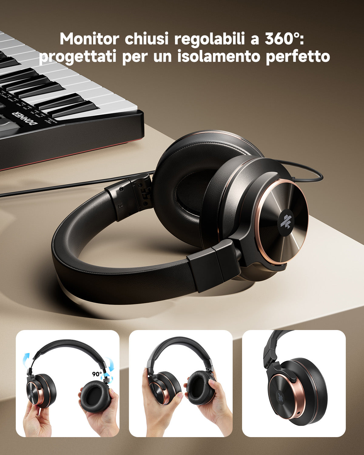 Donner M100 Cuffie da studio monitor