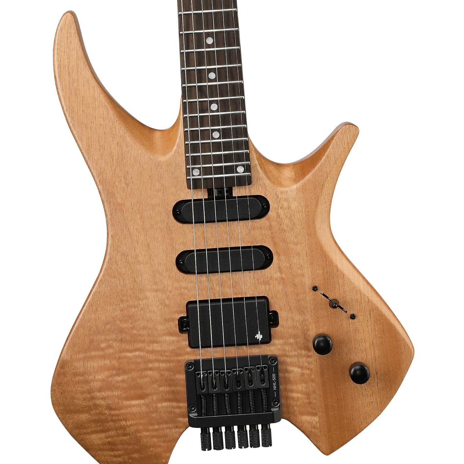 Donner NHL-500 Chitarra elettrica senza paletta-Legno naturale##