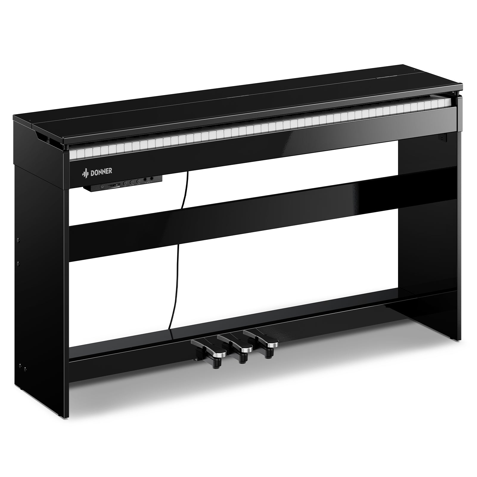 Donner DDP-75 Glossy Flip-Top Pianoforte Digitale Verticale