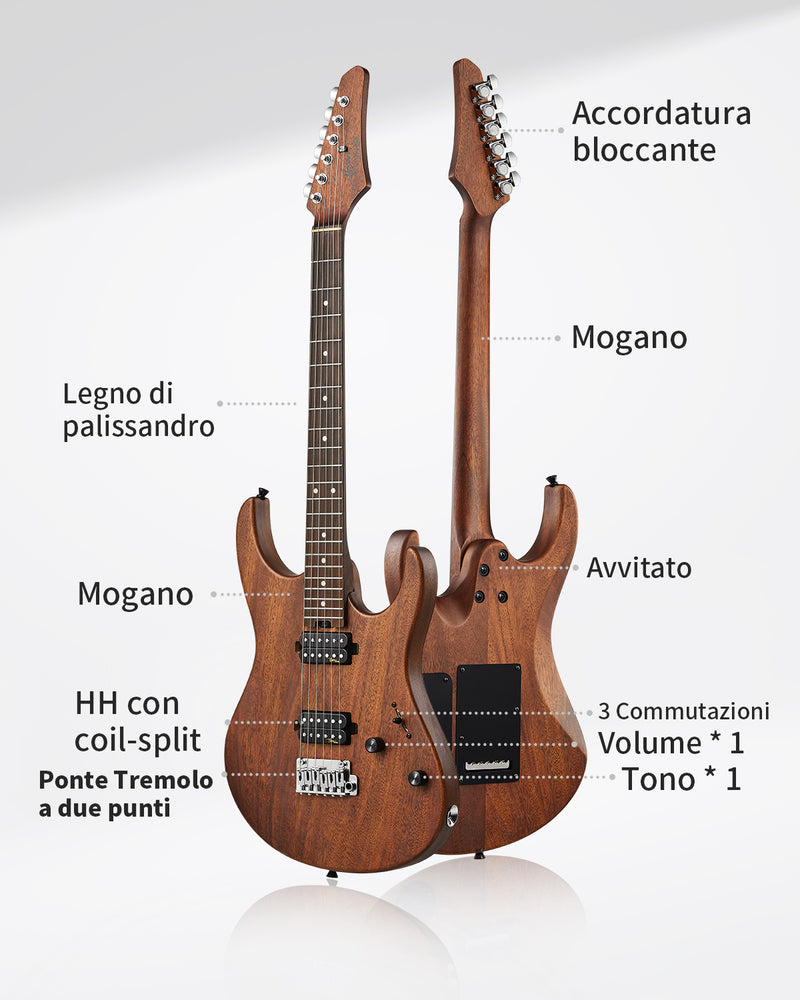 【Scatola aperta】Donner DST-700 chitarra elettrica