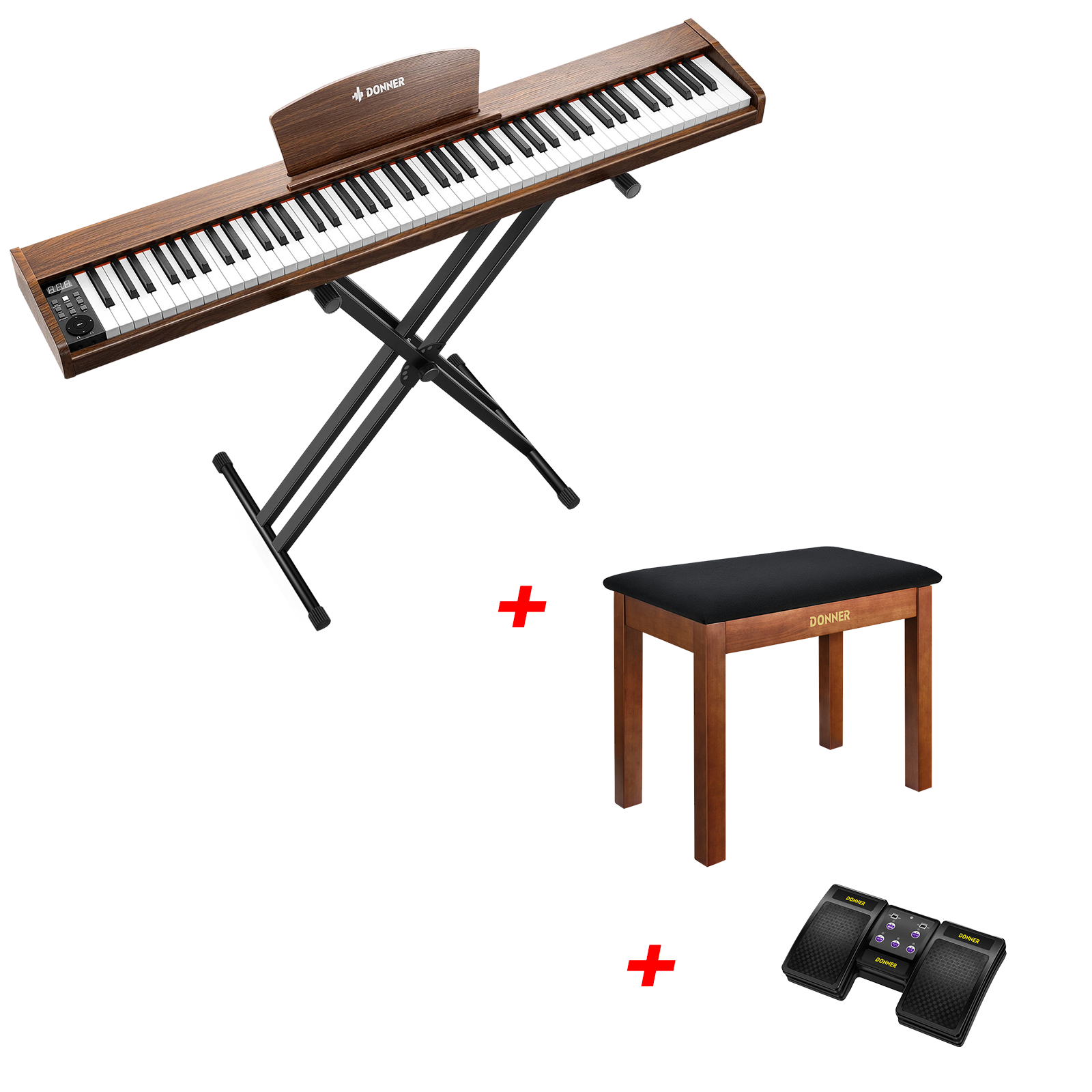 Donner DEP-1S Pianoforte digitale in  semi-pesato