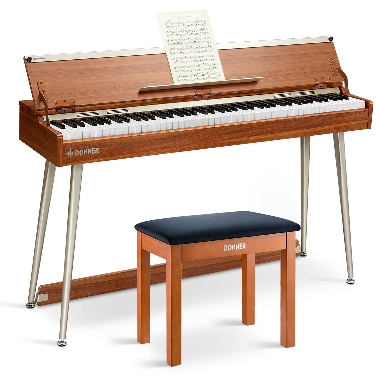 Donner DDP-80 PLUS pianoforte digitale + sedia