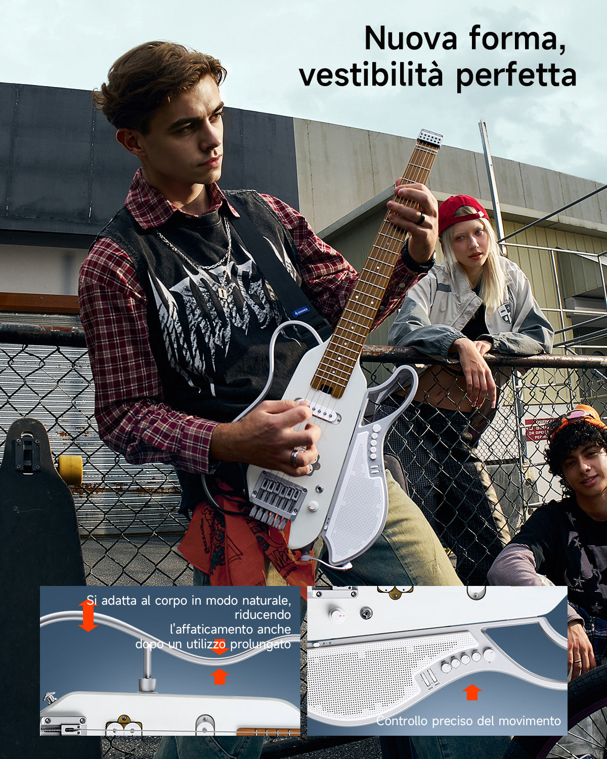 Donner HUSH X LIVE Chitarra da viaggio  (disponibile anche in edizione MIYAVI)