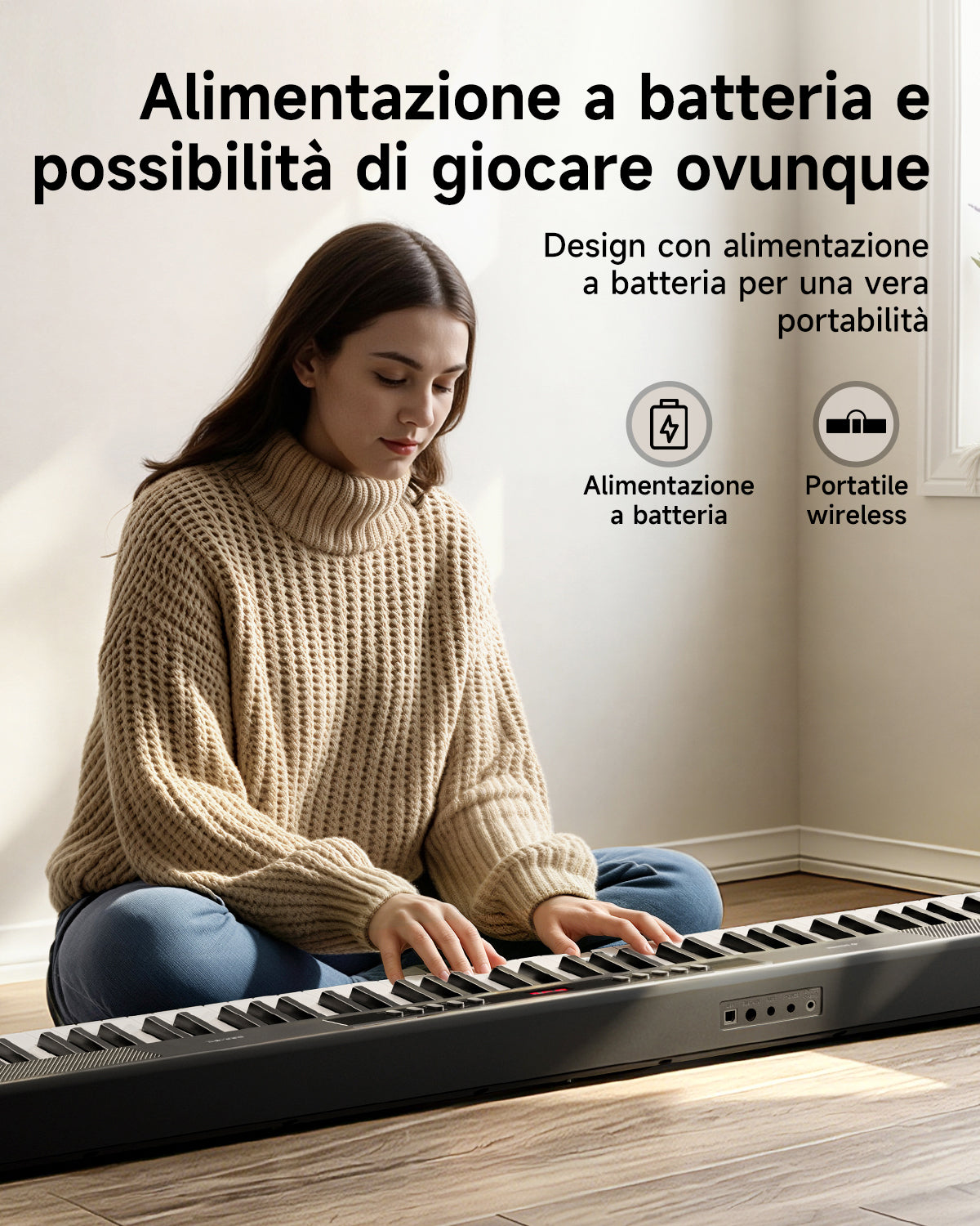Donner DEP-07 pianoforte digitale portatile a 88 tasti semipesati