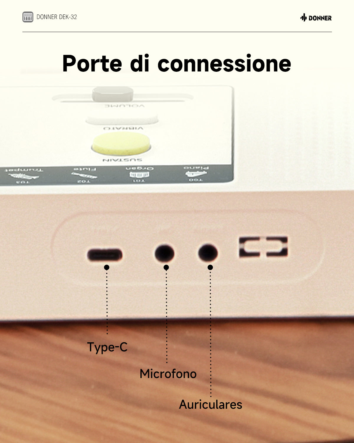 Donner DEK-32 Tastiera Elettronica a 32 Tasti