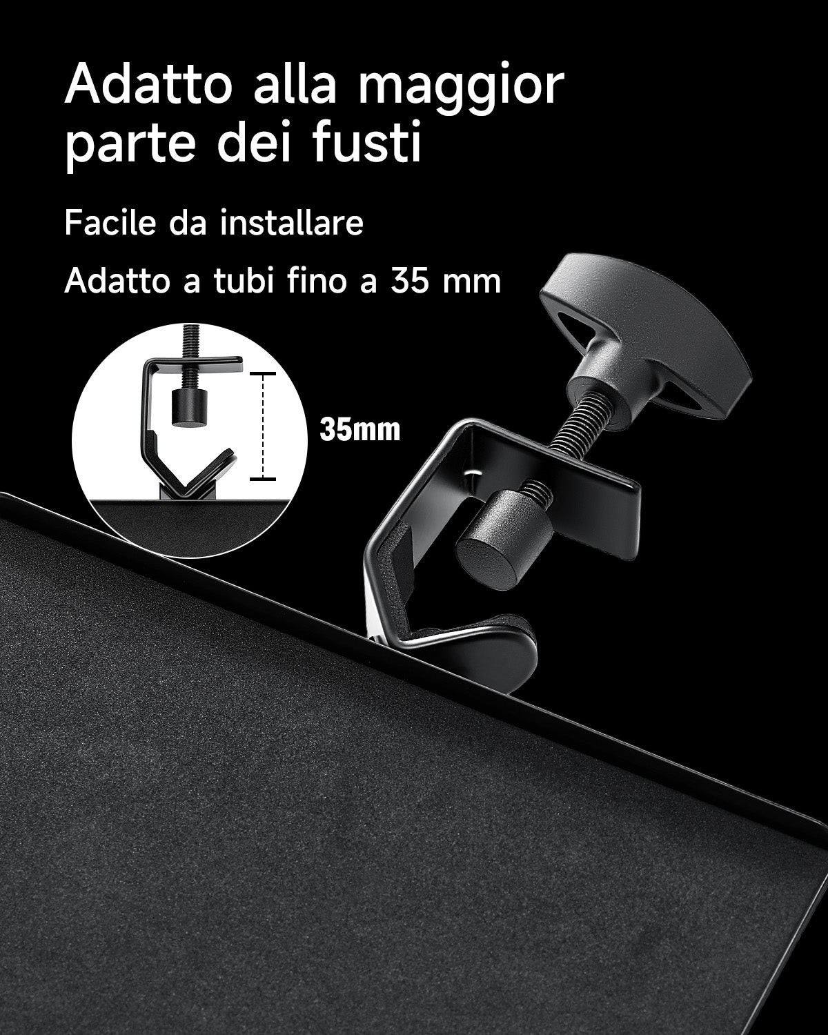 DONNER Vassoio Accessorio per Batteria Elettronica - Porta Telefoni e Tablet