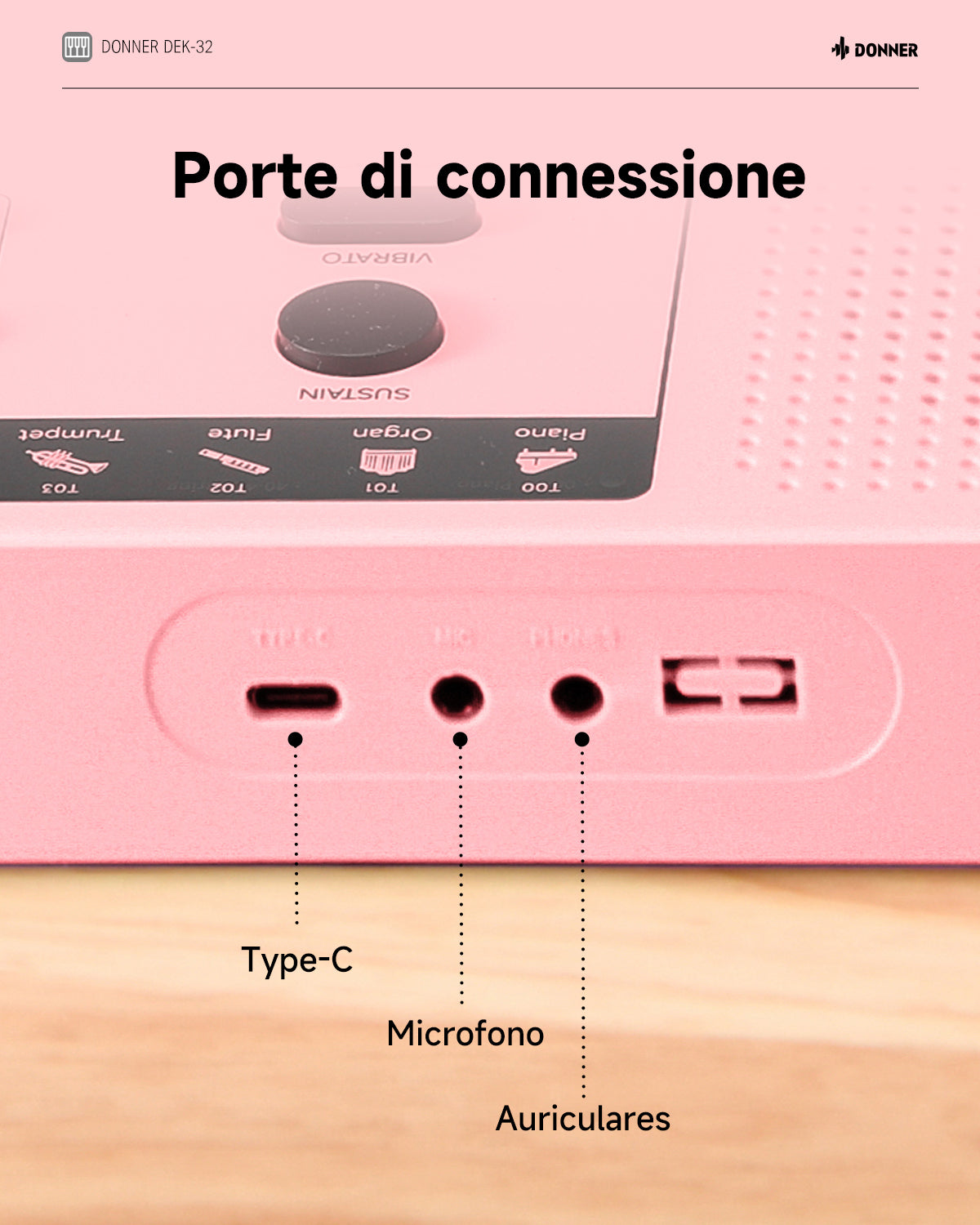 Donner DEK-32 Tastiera Elettronica a 32 Tasti