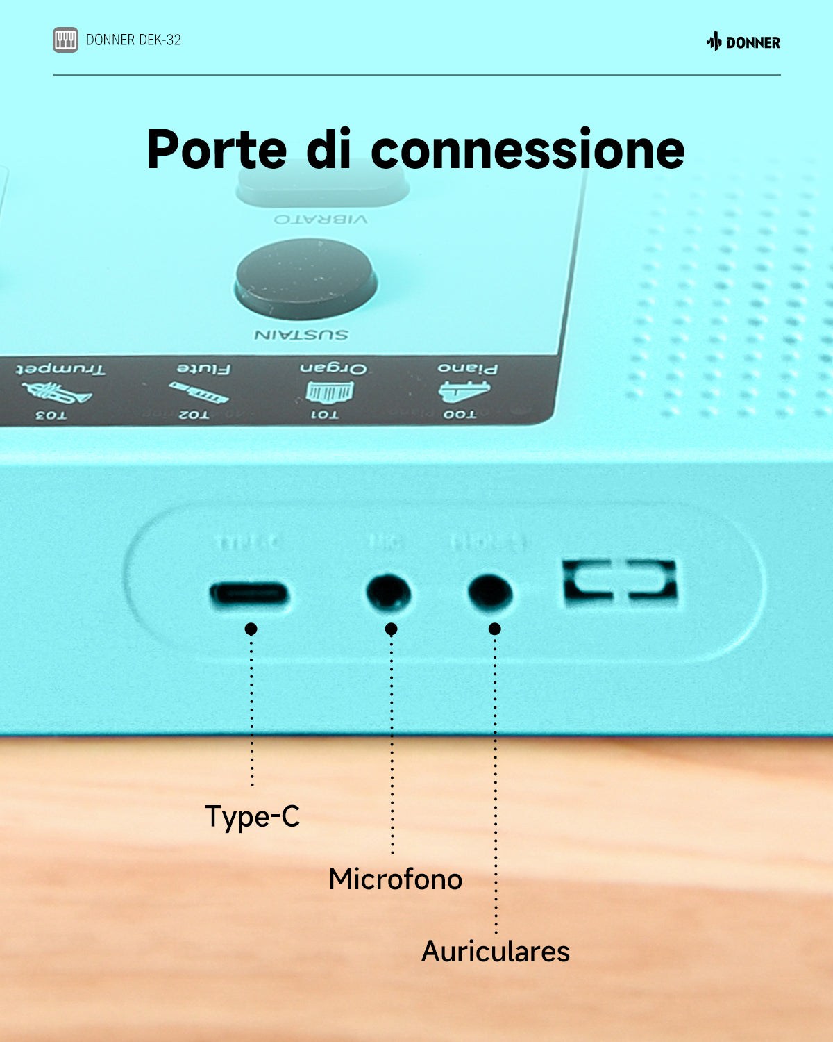 Donner DEK-32 Tastiera Elettronica a 32 Tasti