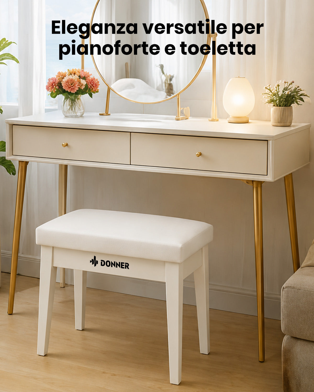 Donner OURA S200 Panchina per pianoforte abbinata