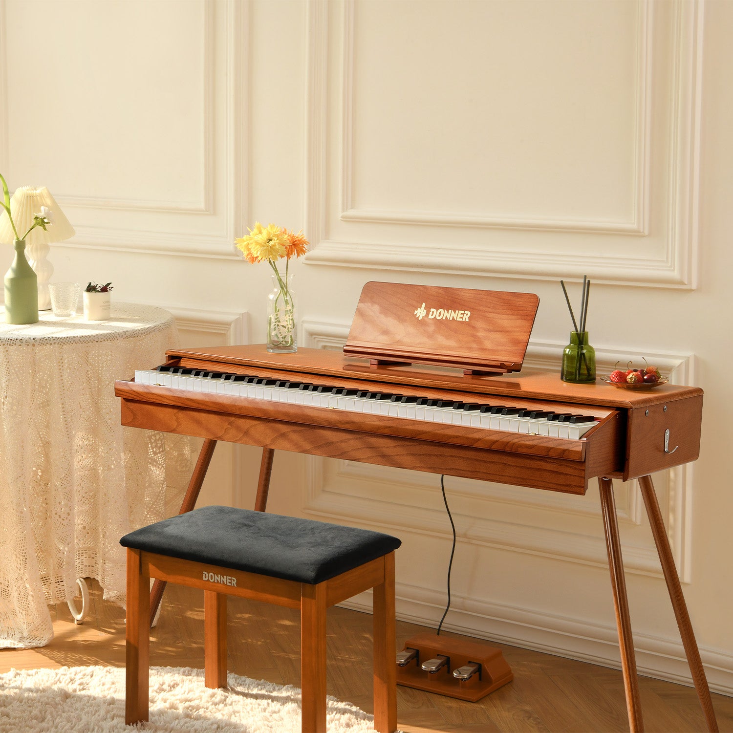 Donner DDP-80 Pro Pianoforte digitale con design retrò