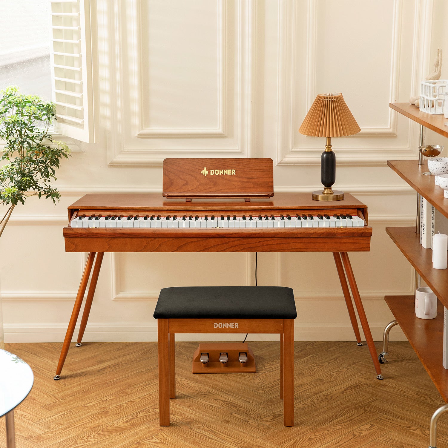 Donner DDP-80 Pro Pianoforte digitale con design retrò