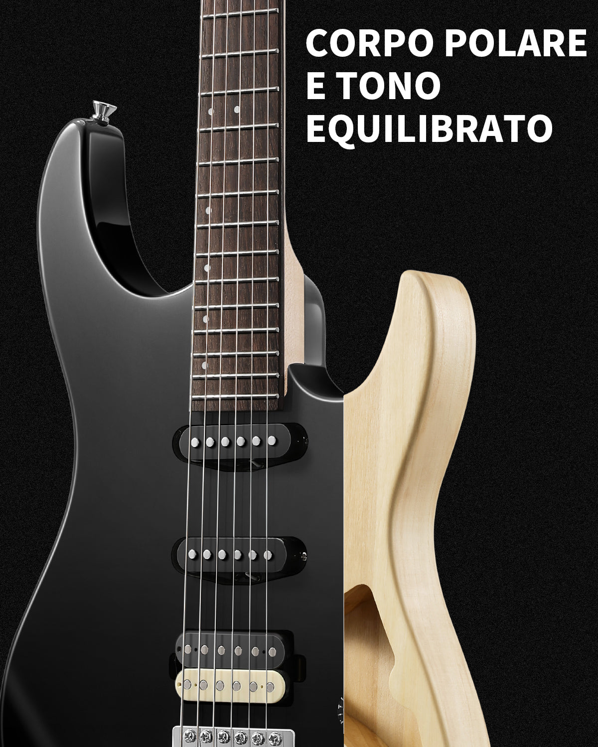 Donner DMT‑66 Chitarra elettrica-Nero##