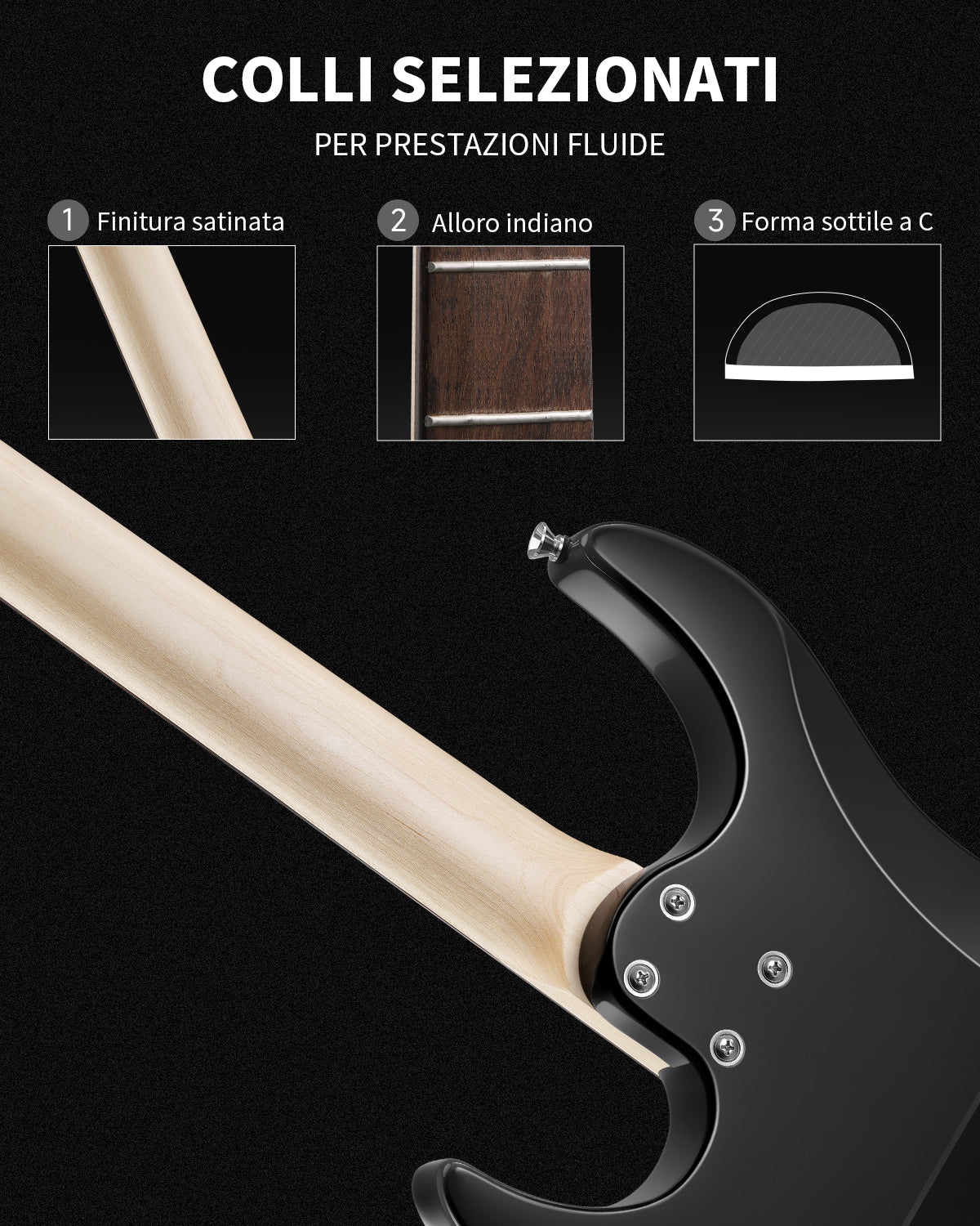 Donner DMT‑66 Chitarra elettrica-Nero##