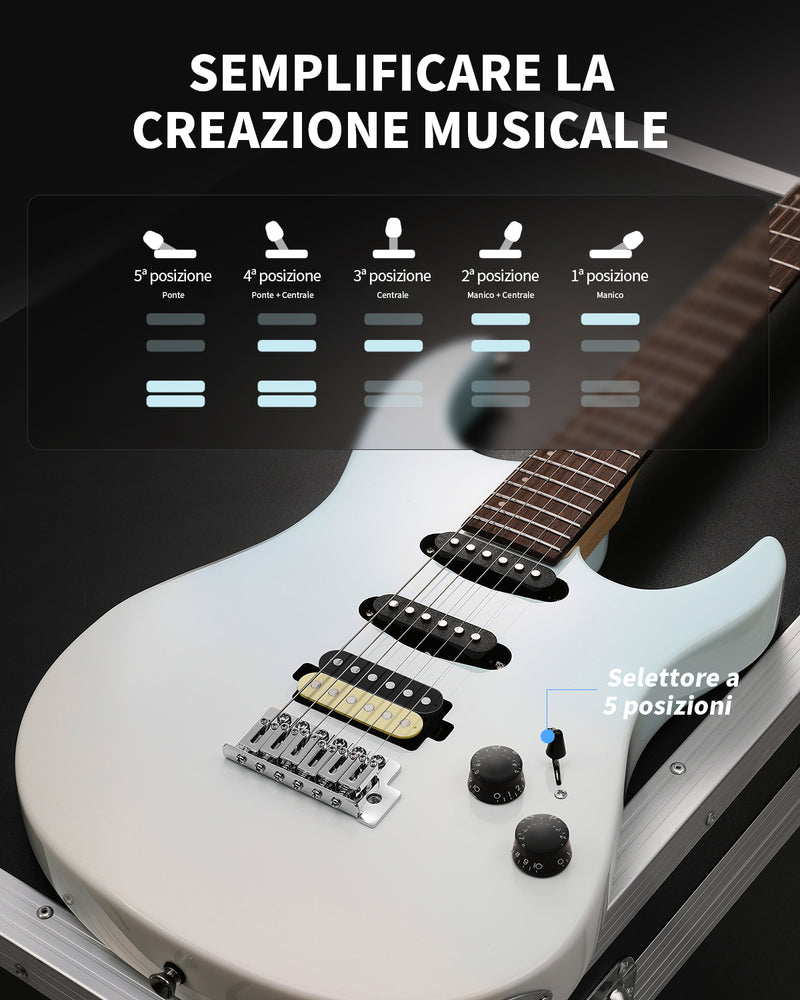 Donner DMT-66 Chitarra elettrica con bobina singola in ceramica