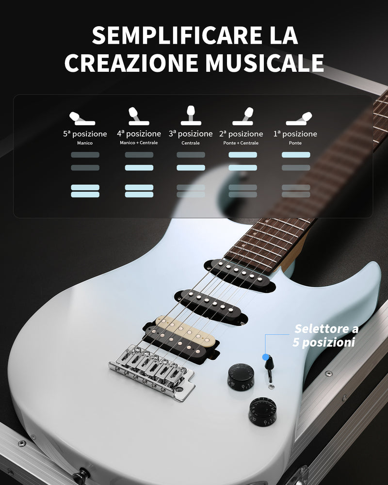 Donner DMT-66 Chitarra elettrica con bobina singola in ceramica