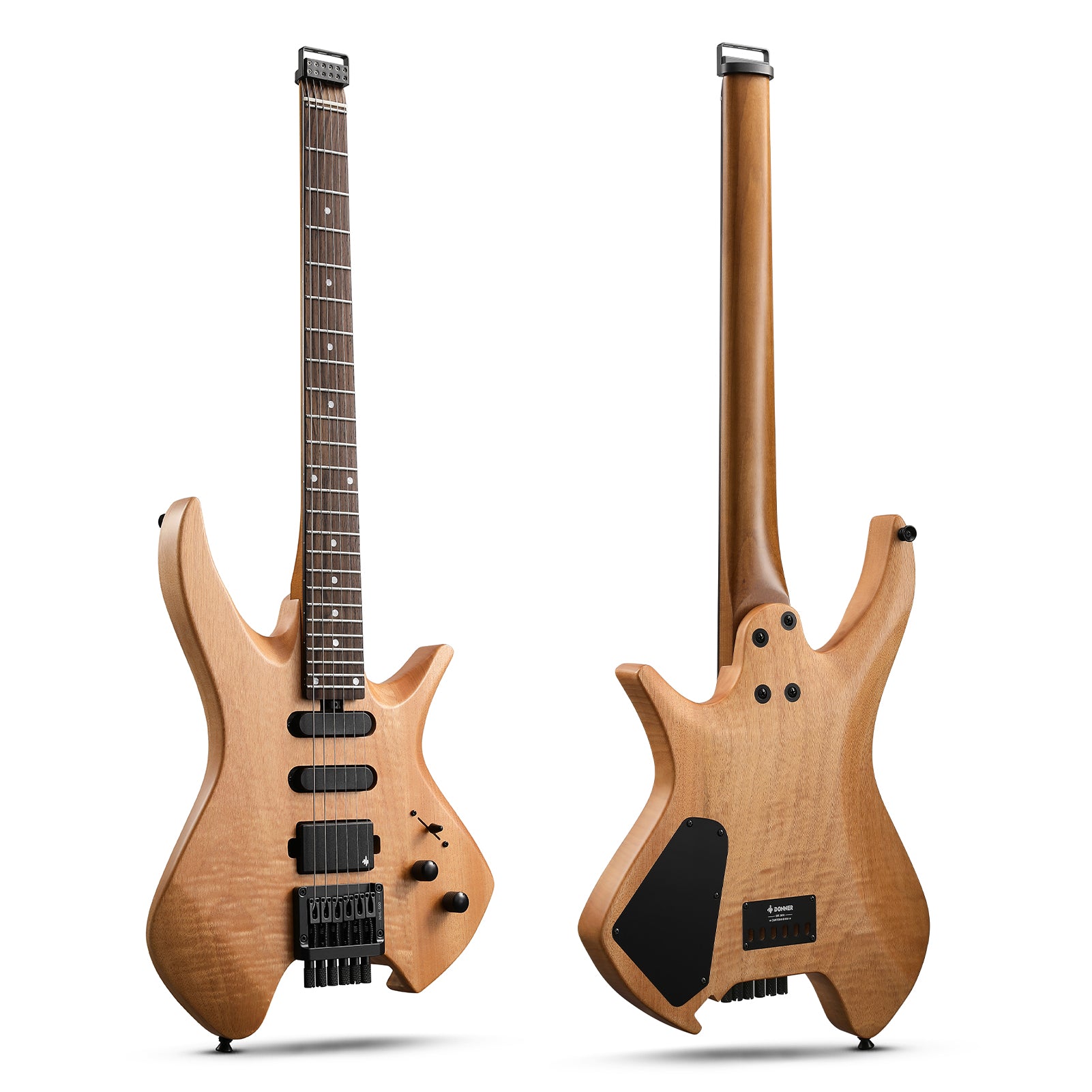 Donner NHL-500 Chitarra elettrica senza paletta-Legno naturale##