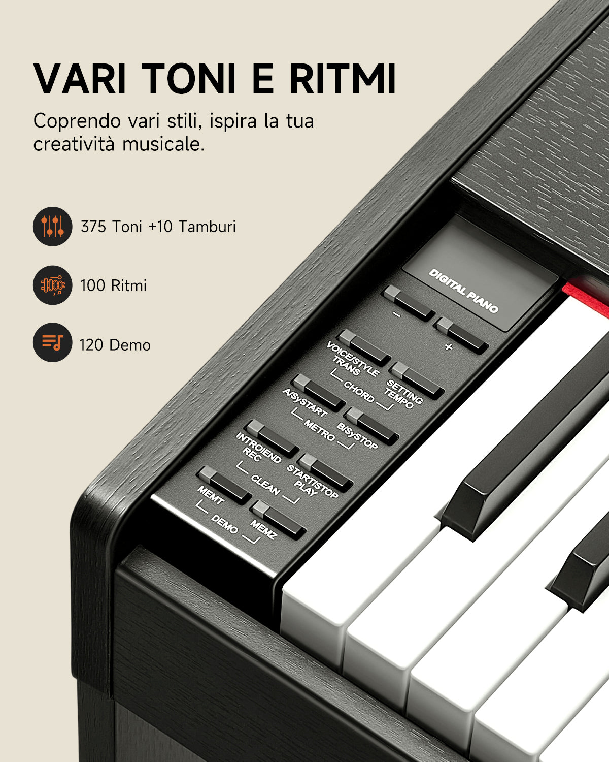 Donner DDP-50 pianoforte digitale pesato a 88 tasti
