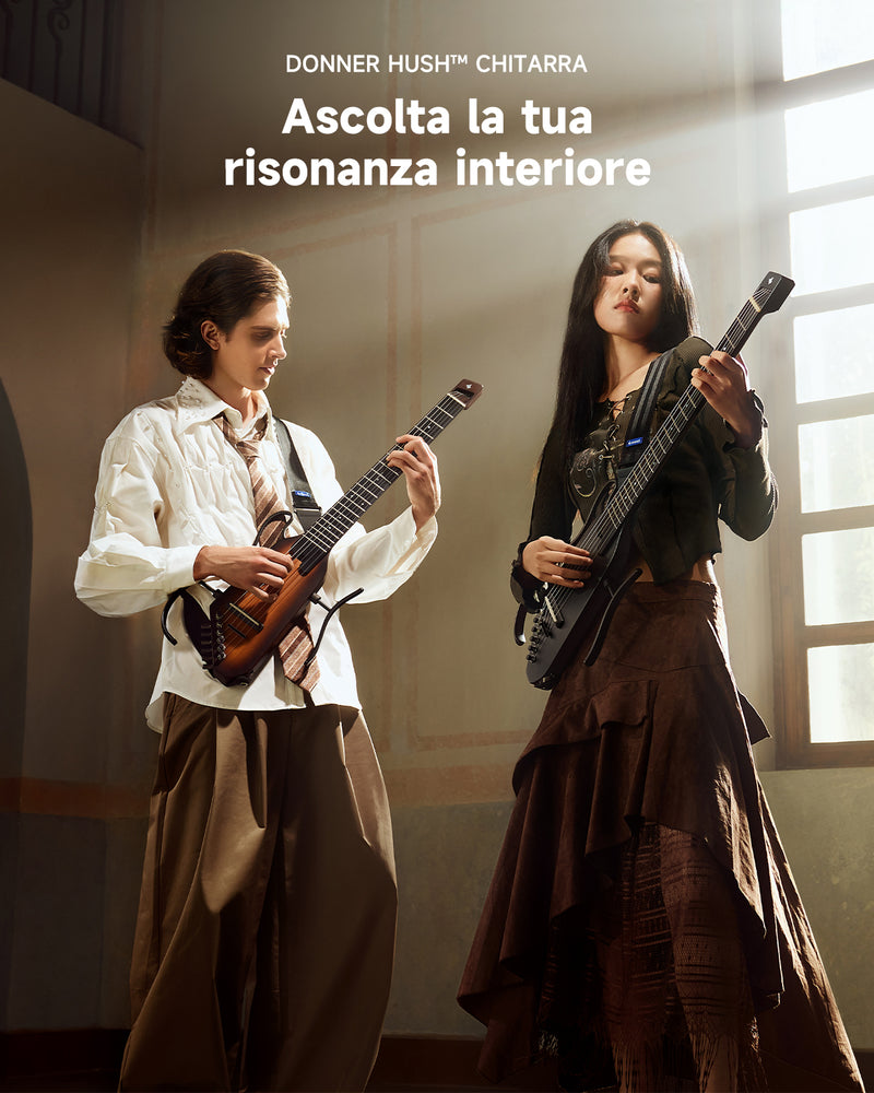 Donner HUSH™ C Chitarre classiche con corde in nylon