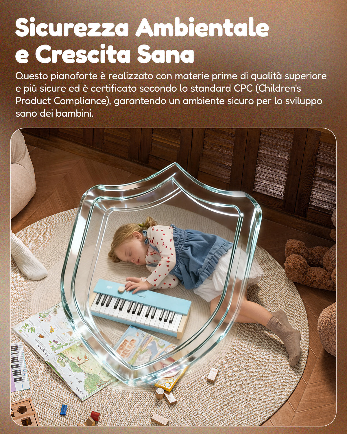 Eastar KIDO V-10 Mini tastiera digitale con 32 tasti-Blu##