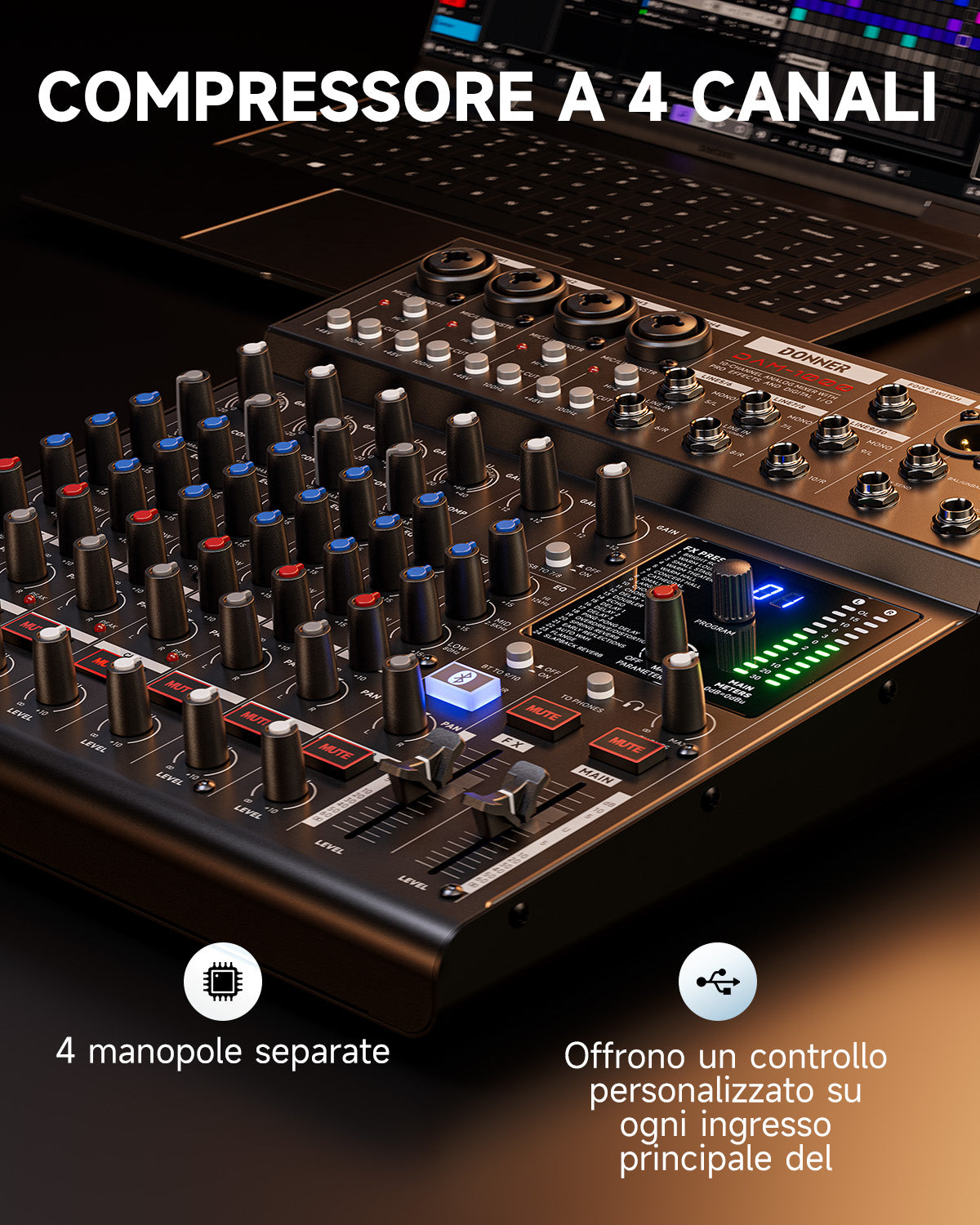 DONNER DAM1000 Mixer Audio