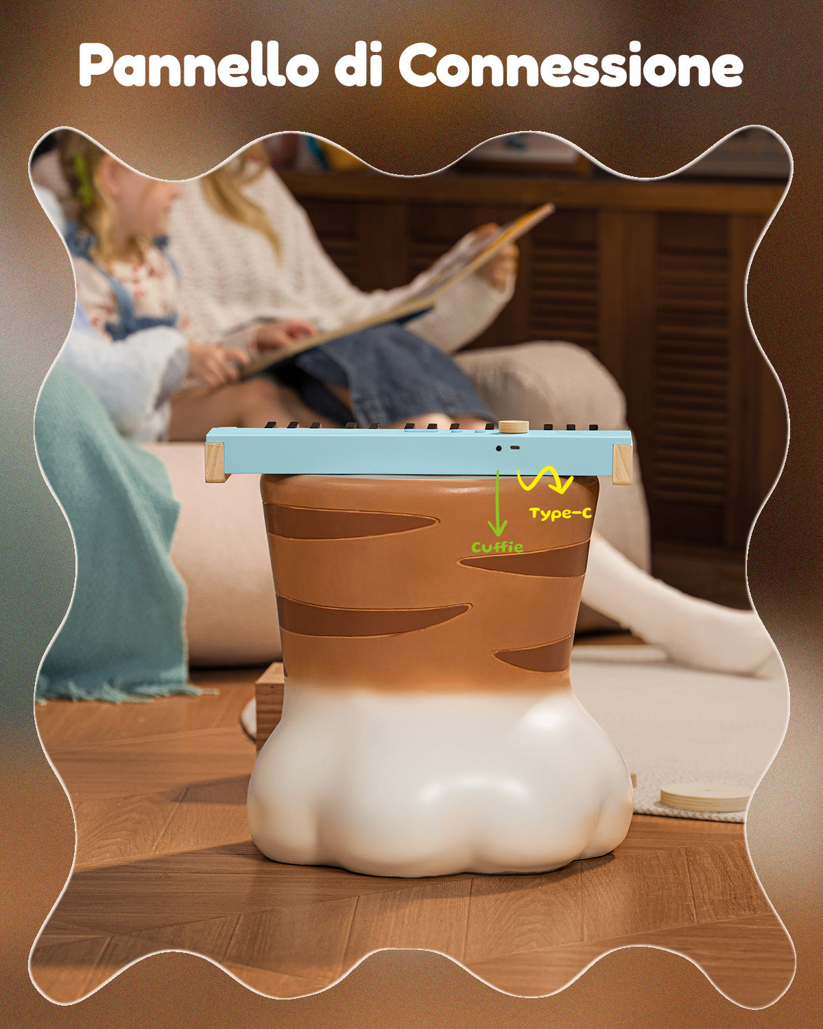 Eastar KIDO V-10 Mini tastiera digitale con 32 tasti-Blu##