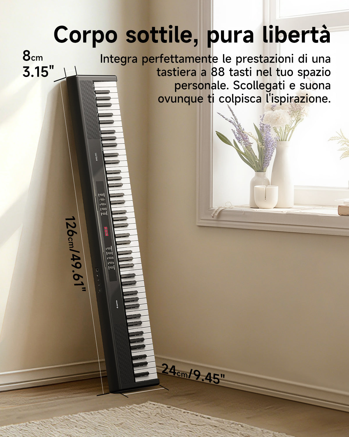 Donner DEP-07 pianoforte digitale portatile a 88 tasti semipesati