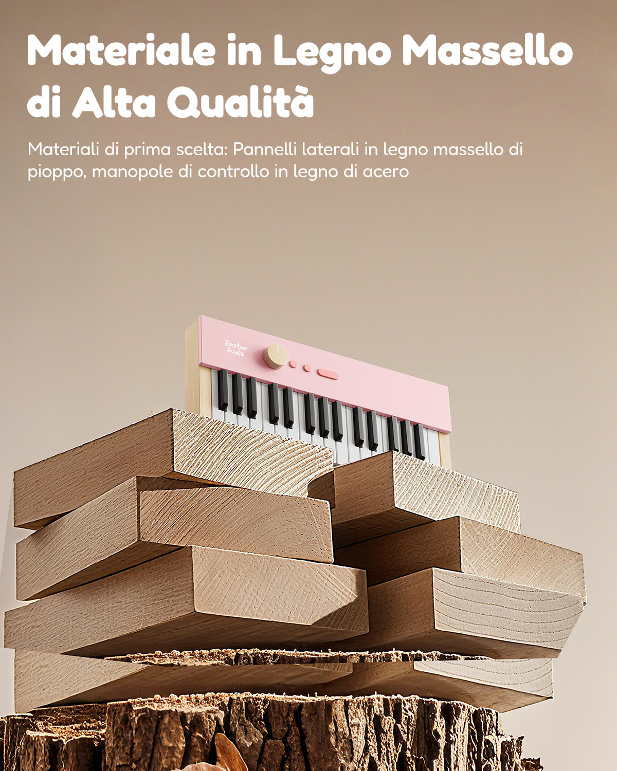 Eastar KIDO V-10 Mini tastiera digitale con 32 tasti-Rosa##