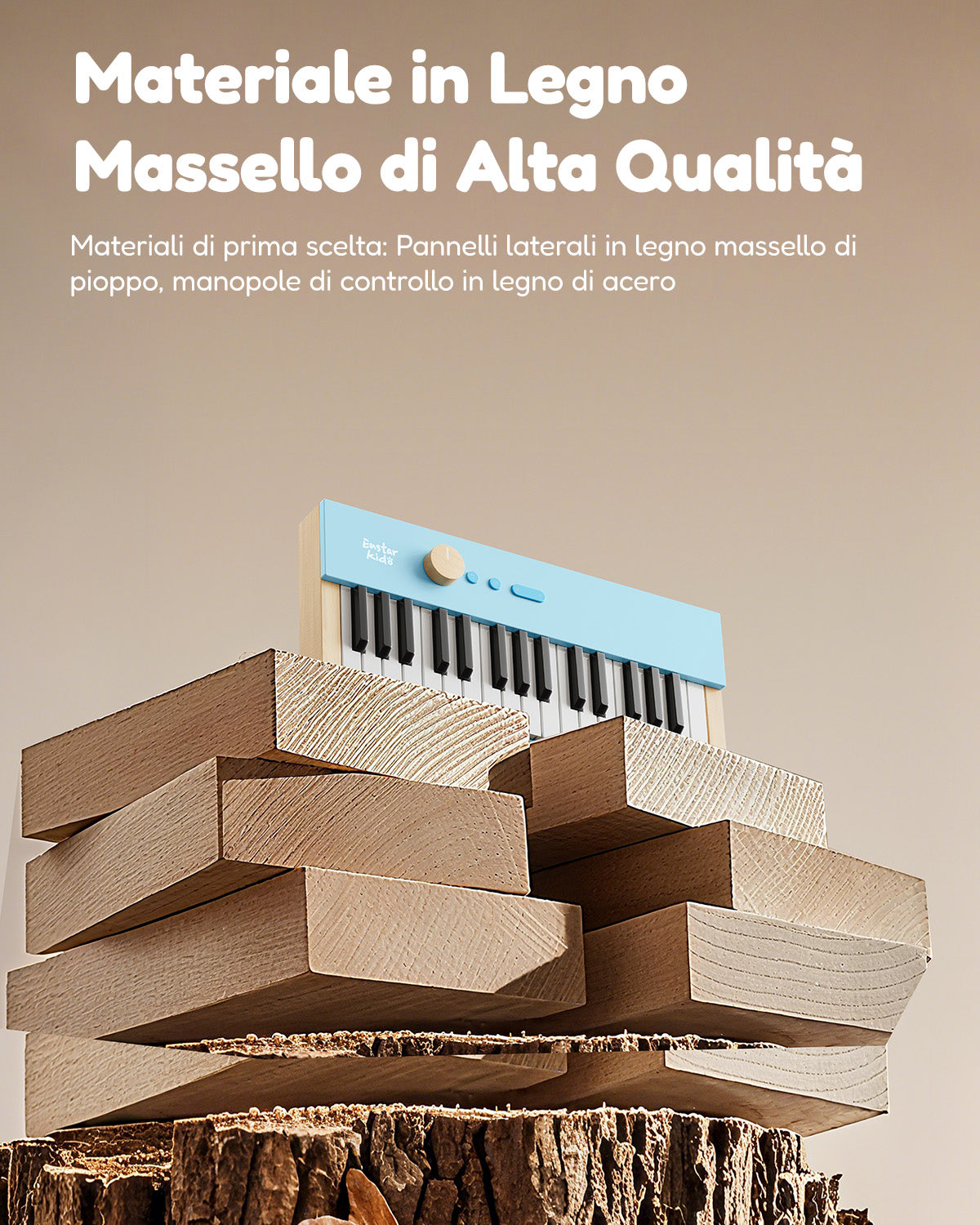 Eastar KIDO V-10 Mini tastiera digitale con 32 tasti-Blu##