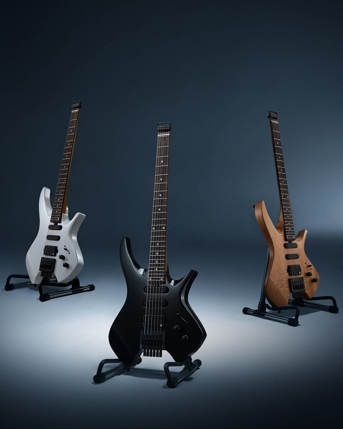 Donner NHL-500 Chitarra elettrica senza paletta-Bianco##