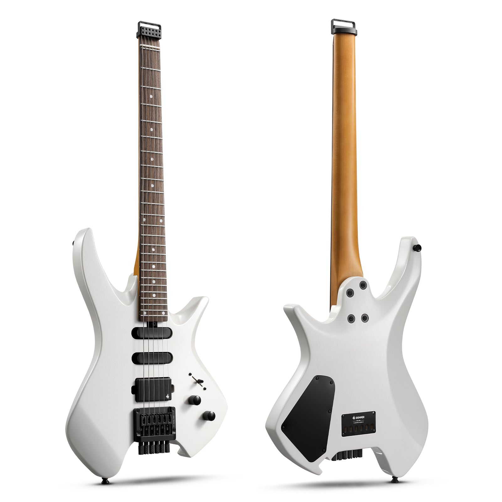 Donner NHL-500 Chitarra elettrica senza paletta-Bianco##