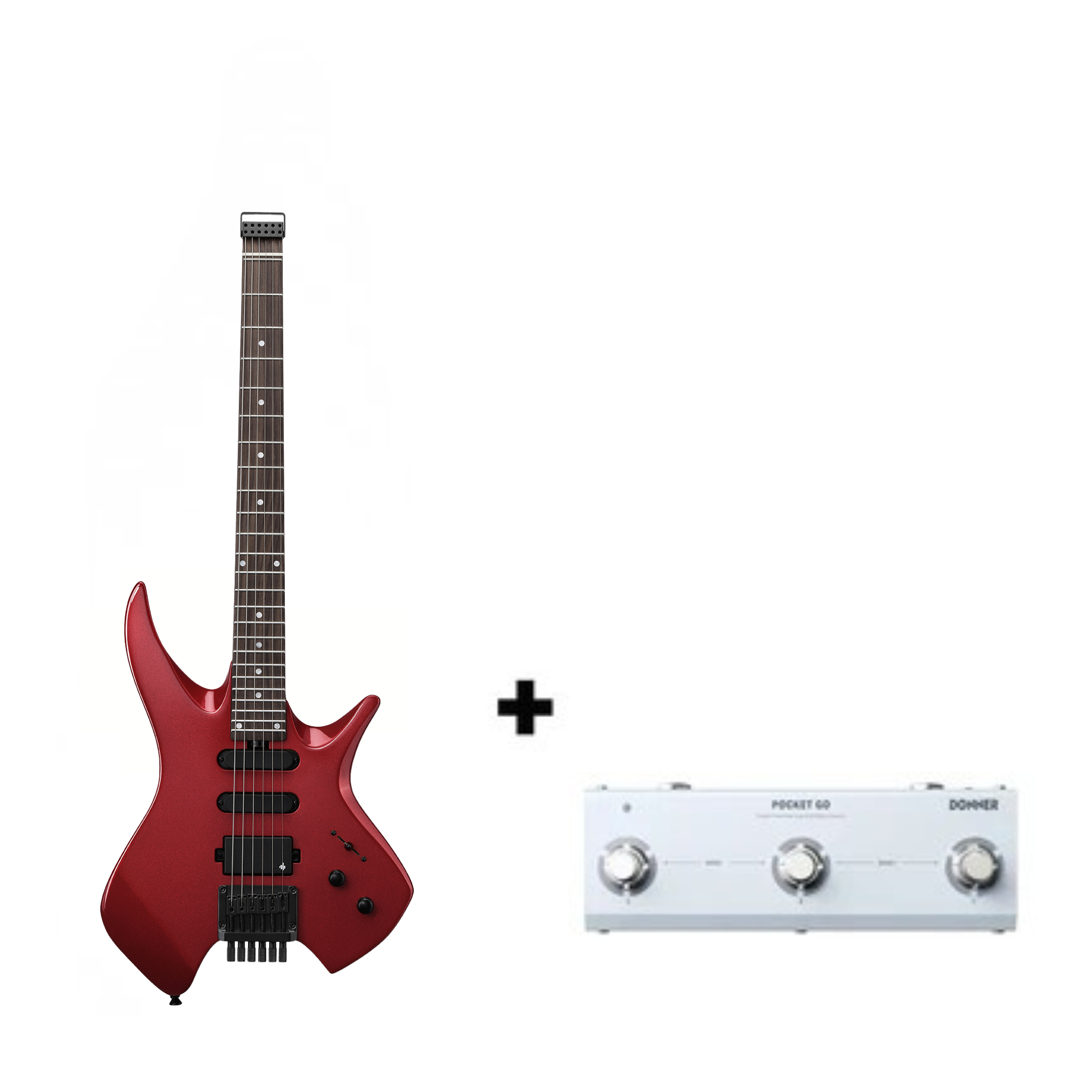 Donner HLX-500 Chitarra elettrica senza paletta【Modello originale NHL-500】