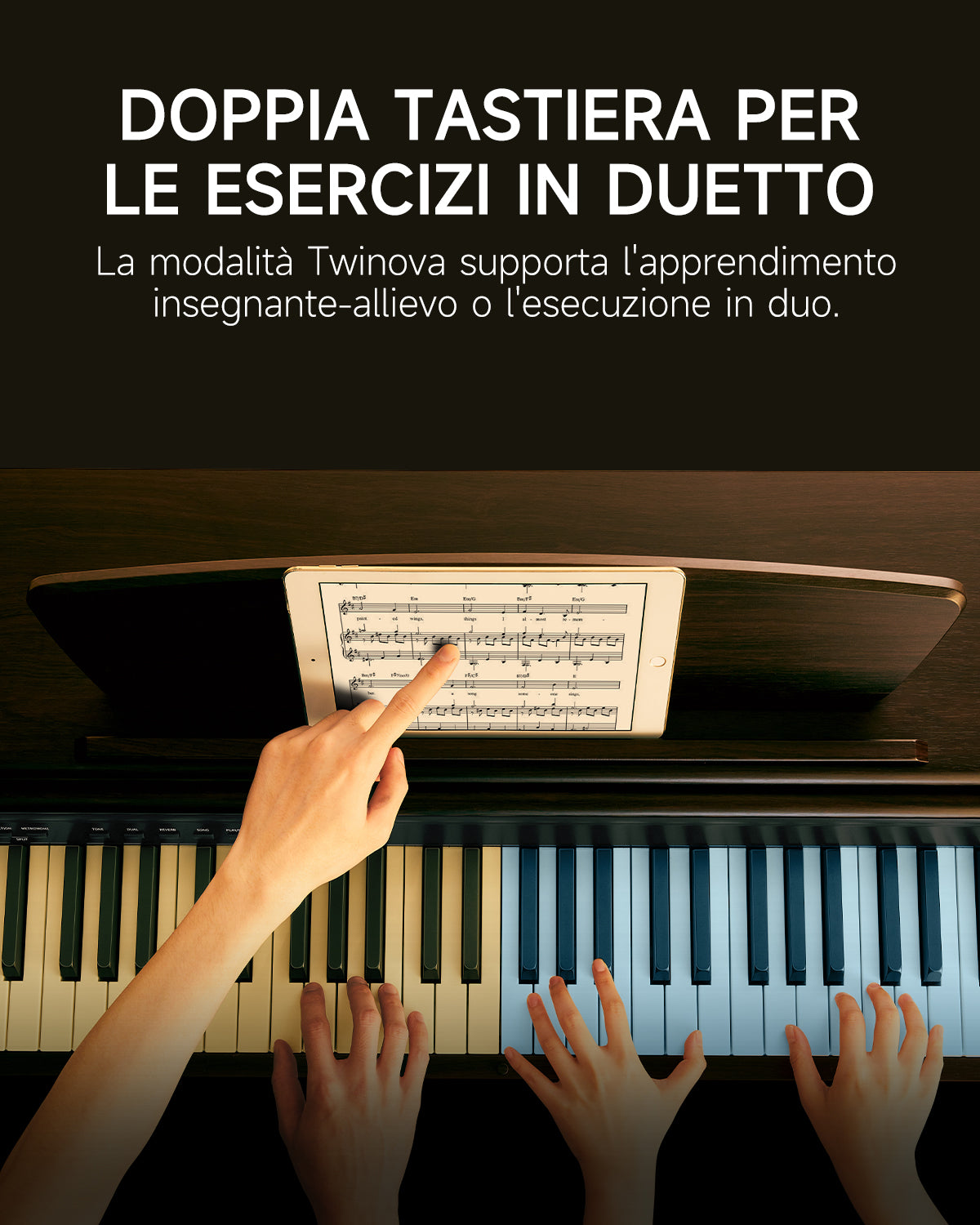 Donner DDP-300 Pianoforte Digitale per Casa con Tasti Semi-pesati (Versione Aggiornata)