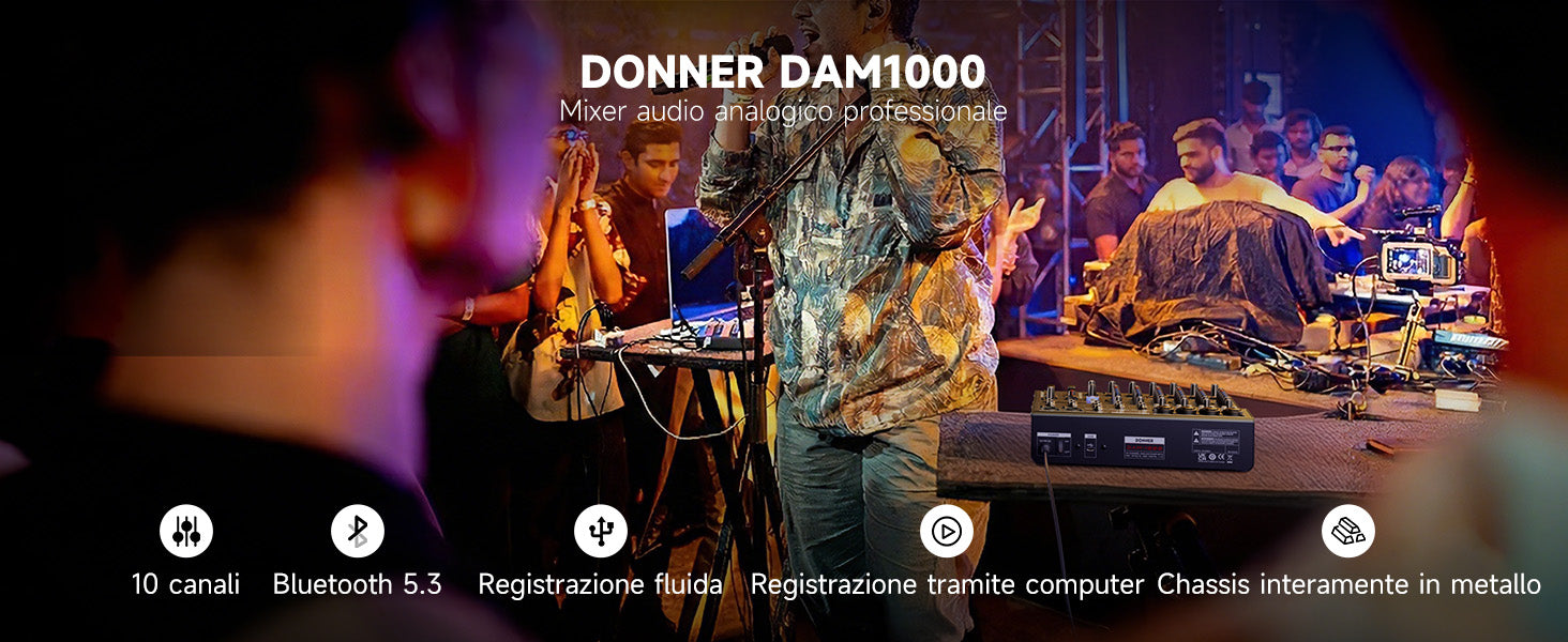 DONNER DAM1000 Mixer Audio