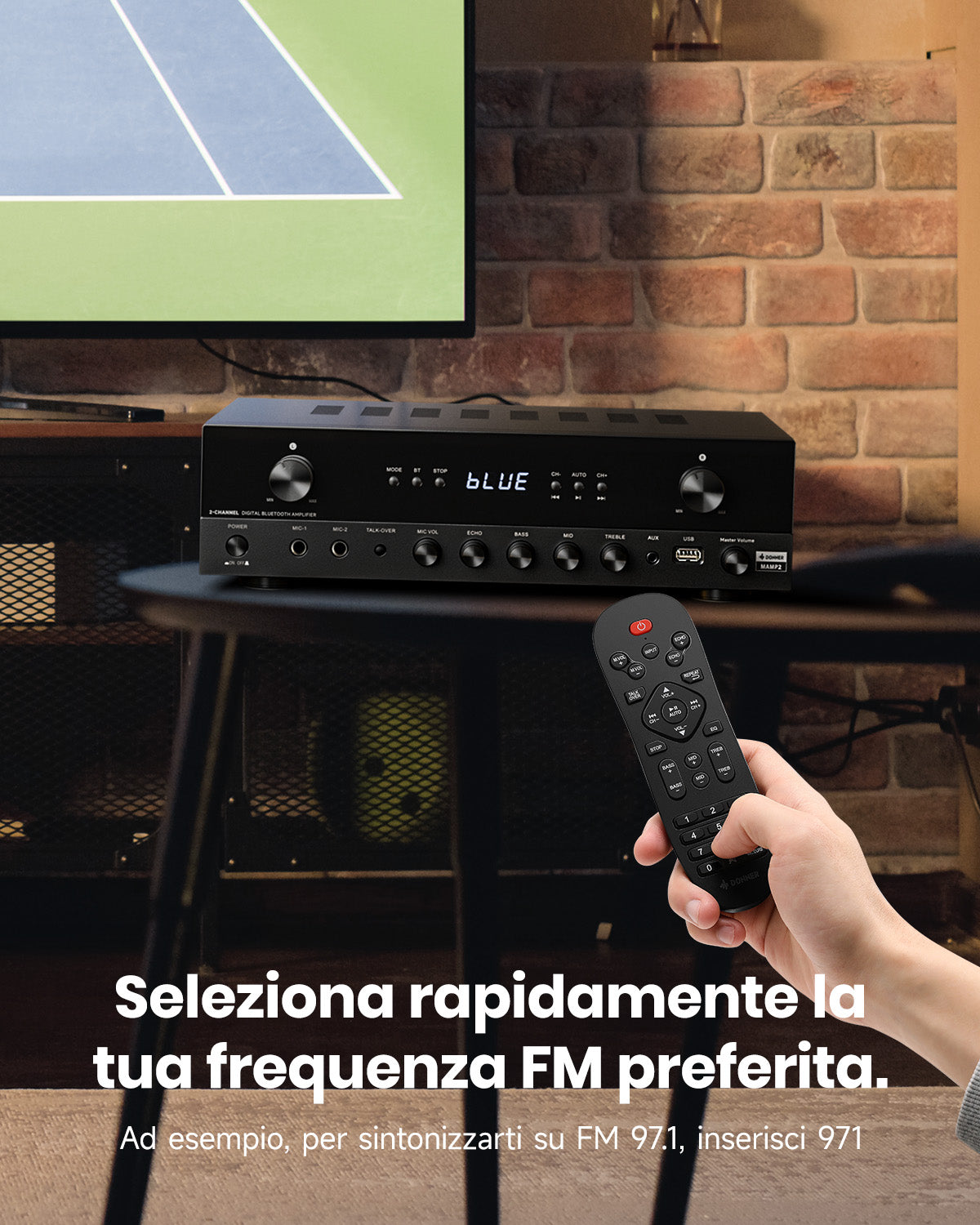 Donner MAMP2 Potente amplificatore a 2 canali