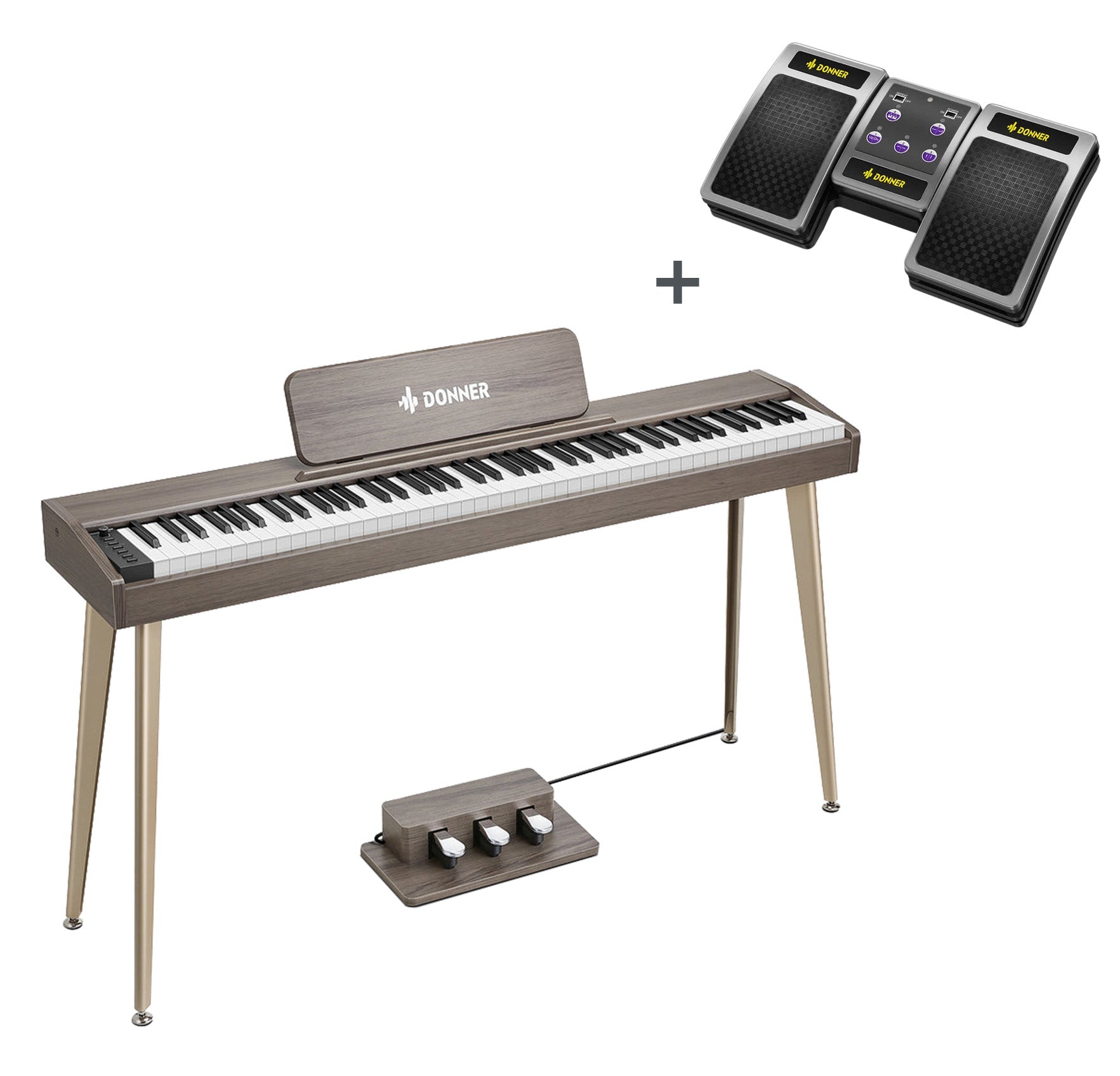 Donner DDP-60  tastiera semipesata-Grigio-bruno##