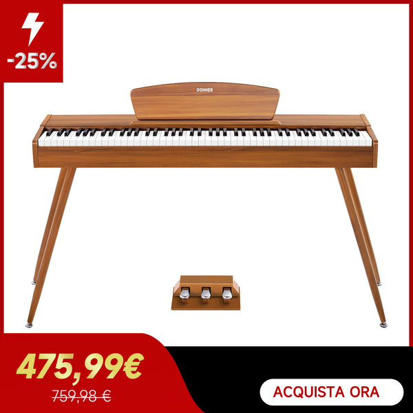 Donner DDP-80 pianoforte digitale domestico a 88 tasti stile in legno