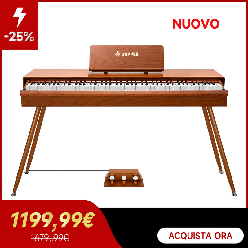 Donner DDP-80 Pro pianoforte digitale Retrò estetico