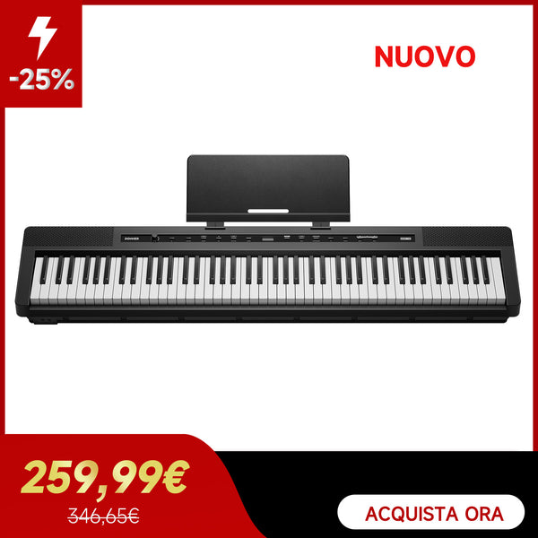 Donner DEP-16 Tastiera per pianoforte digitale elettrica 88 tasti full size pesata con pedale sustain, alimentatore