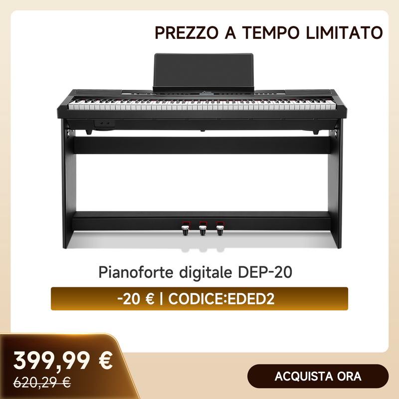 Donner DEP-20 pianoforte digitale pieno ponderato a 88 tasti portatile