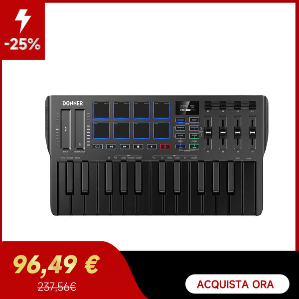 Donner DMK-25 Pro controller per tastiera MIDI