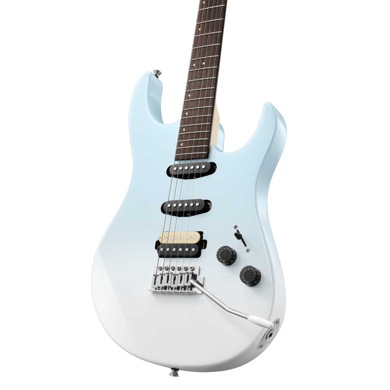 Donner DMT-66 Chitarra elettrica con bobina singola in ceramica-Blu-bianco##