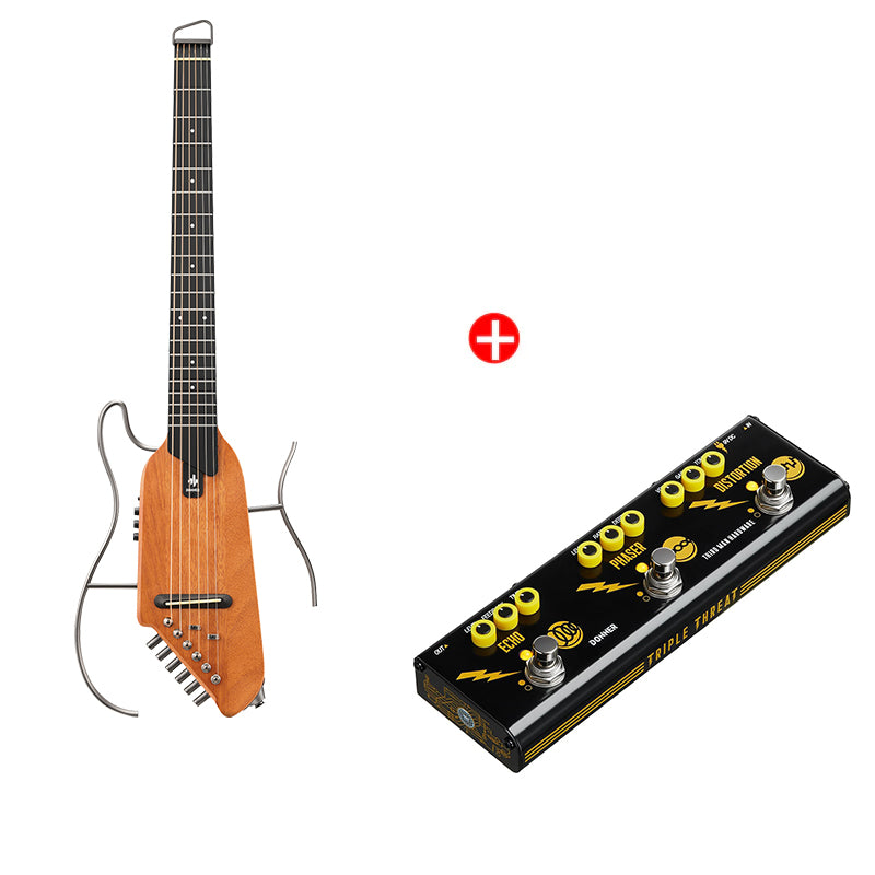 Donner HUSH-I Chitarra-Mogano##