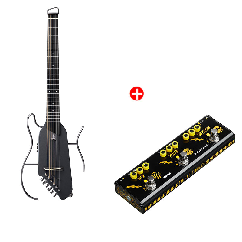 Donner HUSH-I Chitarra-Nero##