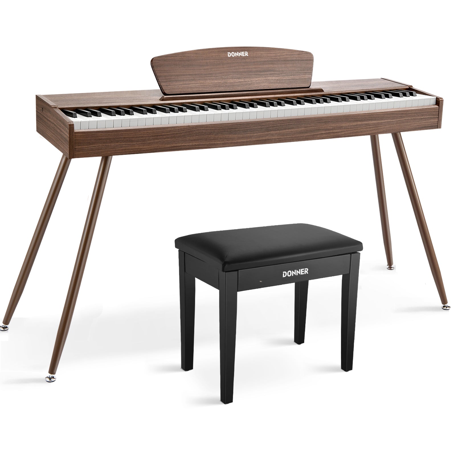 Donner DDP-80 tastiera fully weighted in legno-Noce##