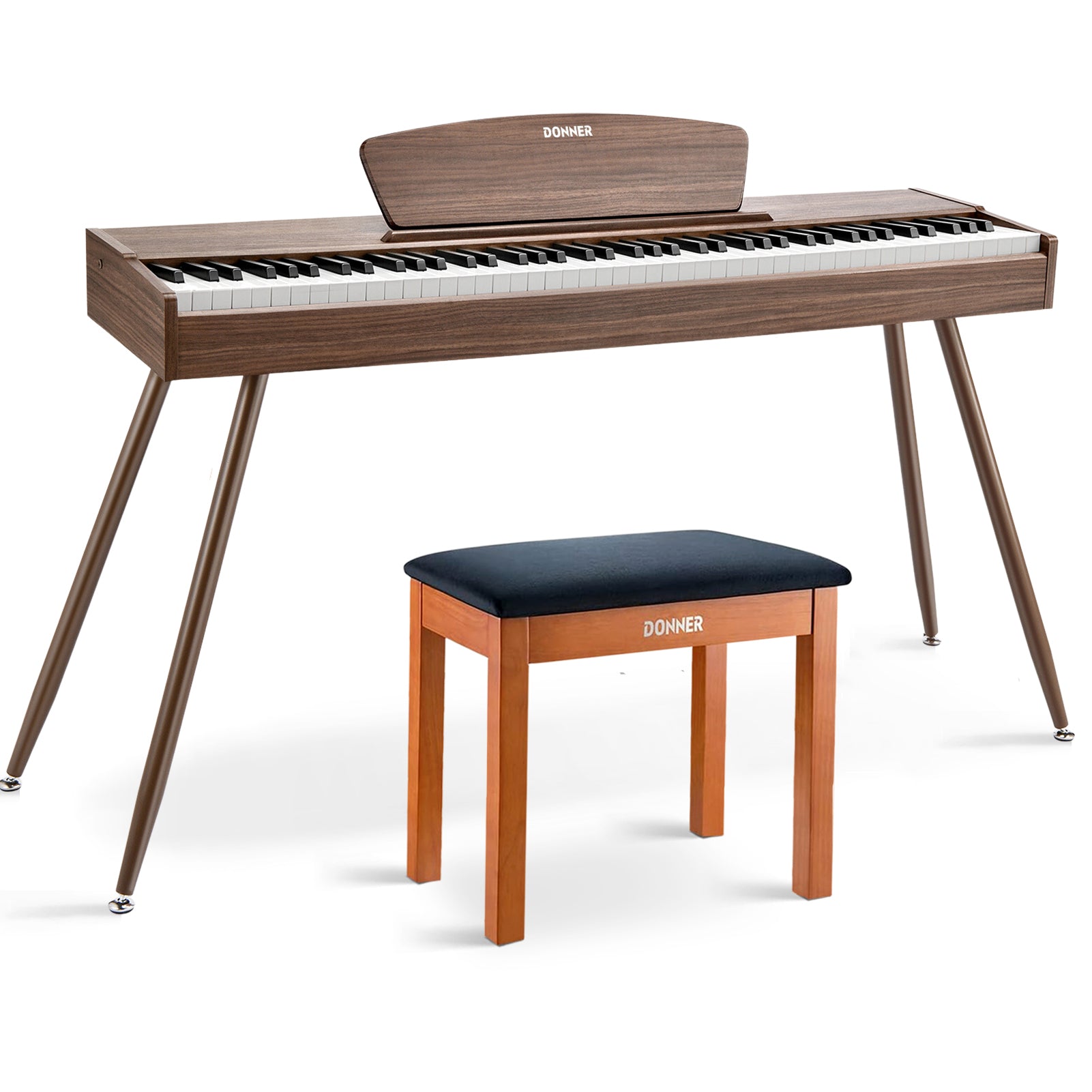 Donner DDP-80 tastiera fully weighted in legno-Noce##