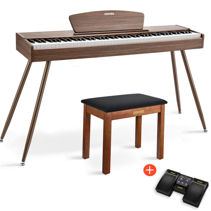 Donner DDP-80 pianoforte digitale domestico a 88 tasti stile in legno