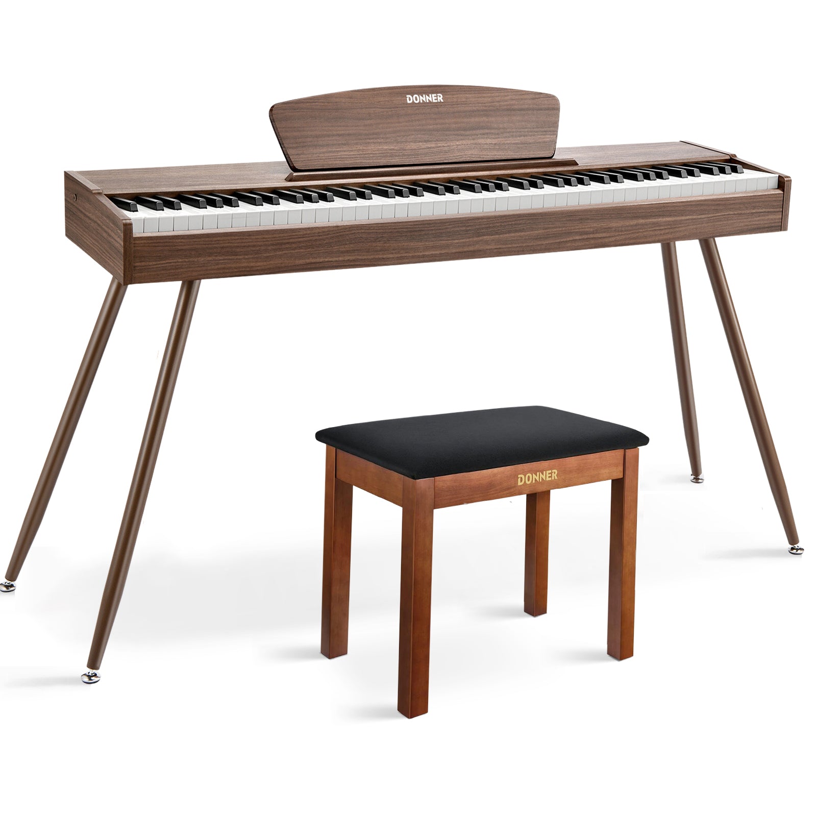 Donner DDP-80 tastiera fully weighted in legno-Noce##